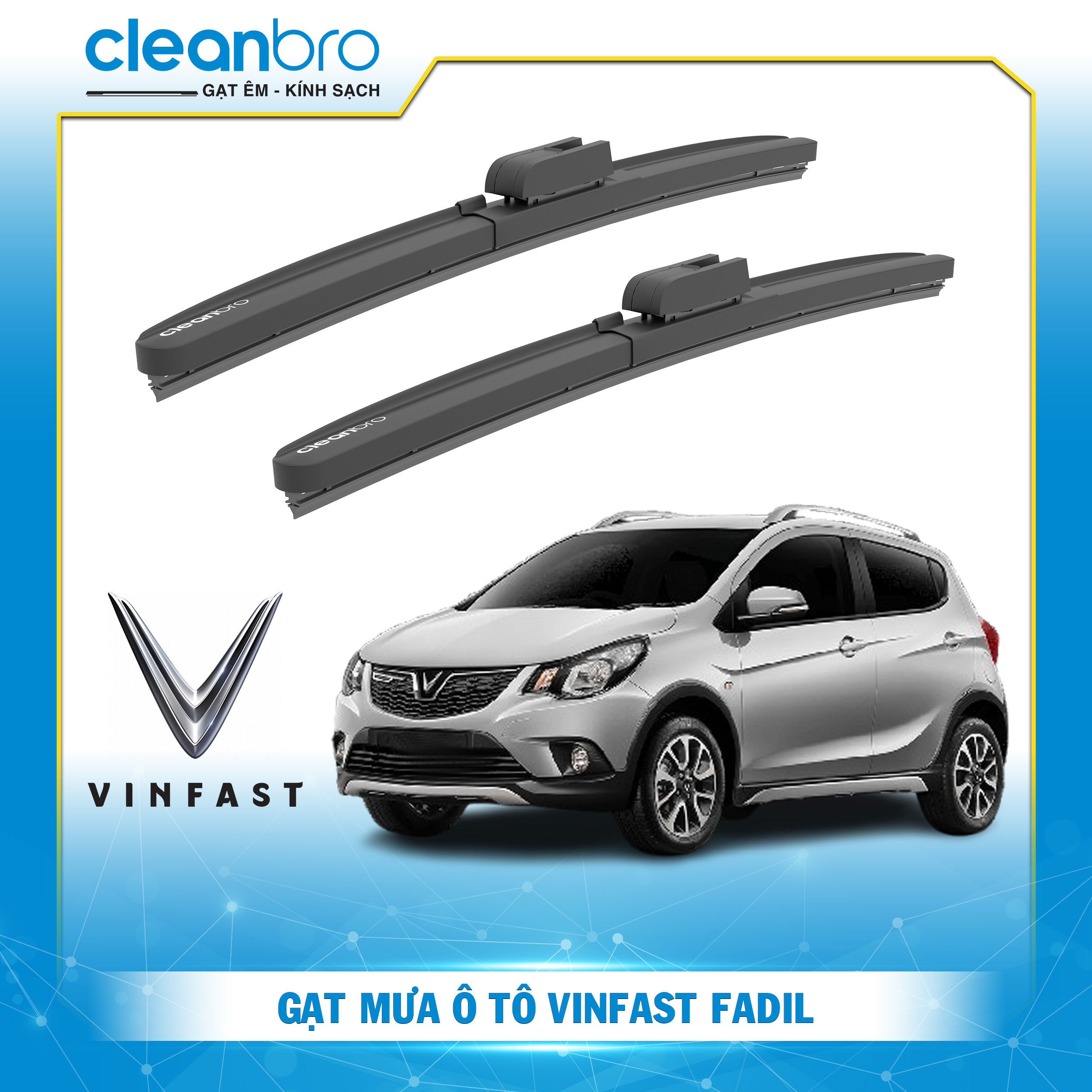 Gạt mưa ô tô  hiệu ứng lá sen  Vinfast Fadil